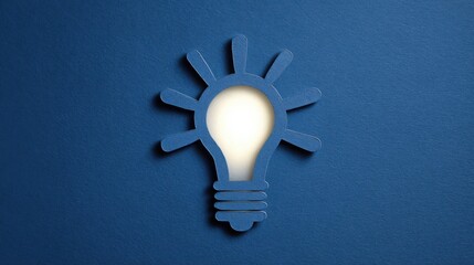 Poster - Standard lightbulb illuminating ideas and representing key performance achievements in a clear and simple design