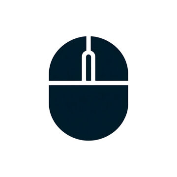 Simple Computer Mouse Icon Clean and Minimalist Design