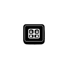 Poster - Switch to light mode icon vector