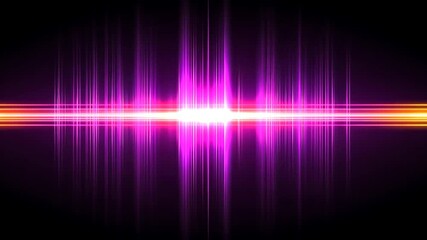 Poster - Abstract vibrant purple and orange light streaks