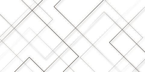 Fototapete - Modern minimal and clean white gold background with shadows. abstract futuristic architecture concept with digital geometric connection gold line vector illustration for presentation background.	
