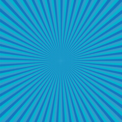 Poster - Geometrical cyan burst background - abstract vector illustration