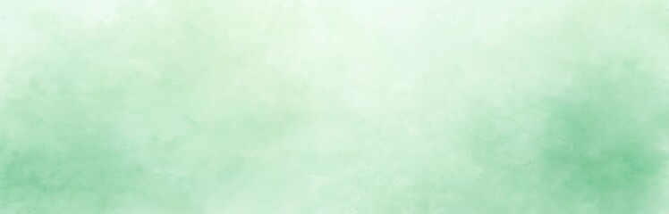 Aufkleber - Gentle mint green gradient watercolor background. Hand drawn aquarelle texture. Light green painted art background for banner, wallpaper. Pastel fresh soft colors, nature vibes.
