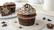 © Md - Chocolate Muffins with Swirled Frosting