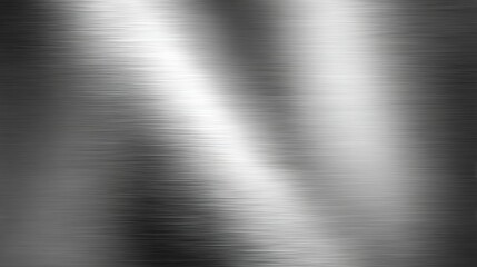 Poster - This background features a smooth silver metal texture with subtle streaks, providing a contemporary look suitable for design projects, digital art, and marketing materials