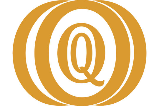 Abstract Golden Letter Q Logo Design-Elegant Initial Q Icon with Concentric Circles-Modern Brand Identity for Businesses and Creative Projects