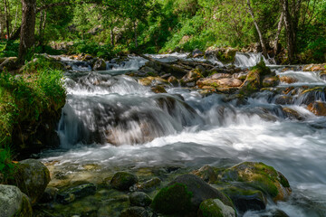  waterfall in the mountains