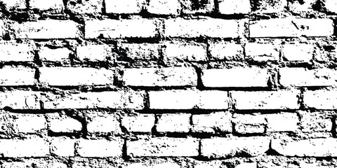 Poster - Abstract background of white brick seamless texture of a white brick wall transparent background. Texture of a brick wall with cracks and scratches which can be used as a background. 