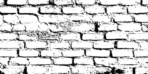 Poster - Abstract background of white brick seamless texture of a white brick wall transparent background. Texture of a brick wall with cracks and scratches which can be used as a background. 