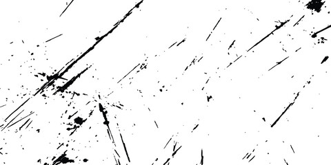 Fototapete - scratches texture dirty grainy and scratches transparent white background. Vector scratch marks line on white and transparent background. Vector abstract style black paintbrush design banner templates