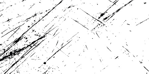 Fototapete - scratches texture dirty grainy and scratches transparent white background. Vector scratch marks line on white and transparent background. Vector abstract style black paintbrush design banner templates
