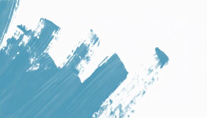 Poster -  abstract blue brush stroke texture on white background for web design, branding, poster, packaging, or print media with artistic paint swipe detail and modern minimalist aesthetic