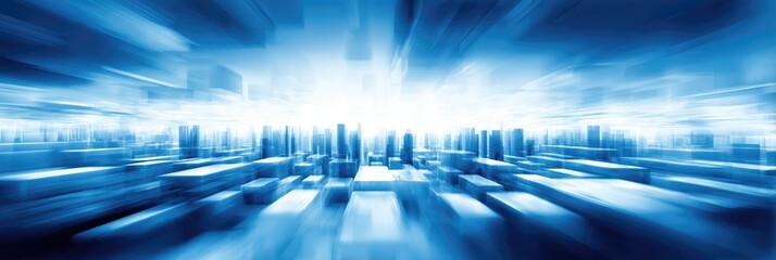Poster - Futuristic City Skyline With Innovative Architectural Designs During Daylight