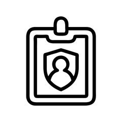 Poster - Id card access control badge identification security pass employee identity verification system