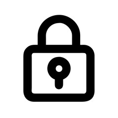 Poster - Padlock security icon for website design and security lock symbol for mobile application ui ux