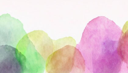 Poster - soft pastel watercolor gradient background with smooth brush textures and overlapping rainbow tones for web design, print, branding, invitation, or packaging backdrop

