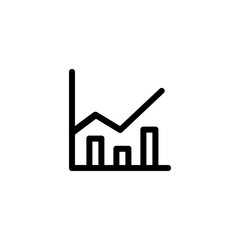 Poster - Illustration of a simple line graph and bar chart showing data trends and analysis results clearly depicted