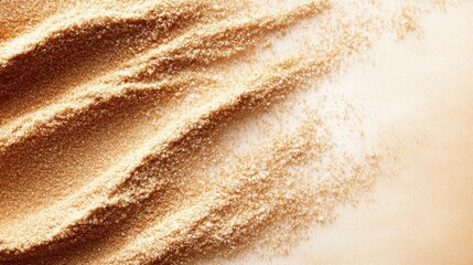 Poster - A stunning close-up of golden sand showcasing natural waves and patterns that create an artistic representation of tranquility and depth in the landscape of nature.
