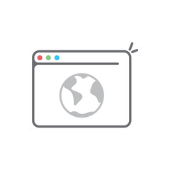 Poster - Not Connected To The Internet Icon Vector Design.