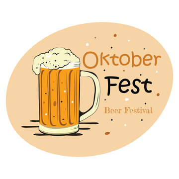 Oktoberfest Icon Vector Design.