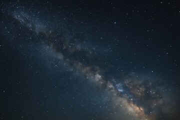 Wall Mural - breathtaking astrophotography image of a clear night sky filled with countless twinkling stars and t