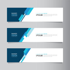 Fototapete - Vector abstract banner design web template. Collection of abstract fluid banners. Abstract geometric web design banner template isolated on grey background. Header - landing page Web Design Elements