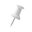 © Pambudi - White Push Pin, 3d rendering. isolated on white or transparent background. PNG