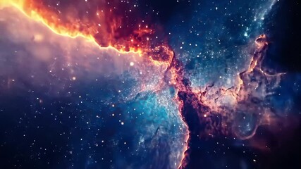 Poster - exploring the wonders of abstract galaxy space background with vibrant colors, galaxy space backgrou