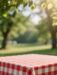 © Oktavianus - Realistic Picnic Table Setup with Sunlit Foliage