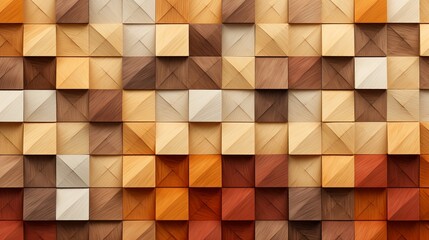 Poster - Abstract background featuring geometric shapes in warm autumn colors and patterns