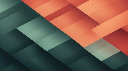 Poster - Abstract background featuring geometric shapes in vibrant spring colors for creative use