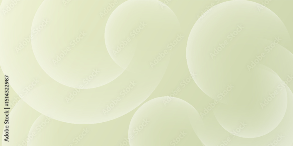 Abstract green modern background with circle elements. Digital ...