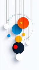 Poster - Abstract Geometric Design with Overlapping Colorful Circles