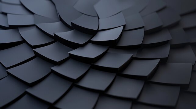 Dark Grey Geometric Shapes with Radial Symmetry