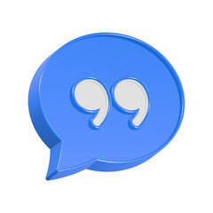 Poster - Chat dialogue icon 3d rendering