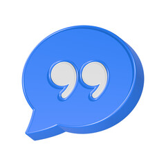 Poster - Chat dialogue icon 3d rendering
