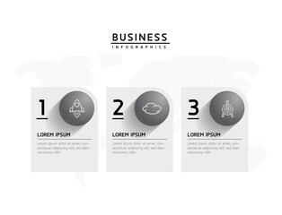 Fototapete - Vector business Presentation Connecting Steps Infographic Template