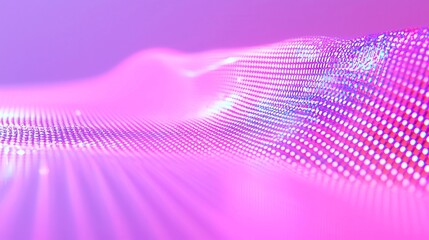 Poster - Futuristic Data River, a vibrant stream of digital information meanders over a neon grid, infused with glitch effects and pop-art halftones in cool tones, evoking a tech-driven landscape.
