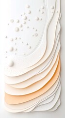 Poster - Abstract Layered Cream and Peach Background Texture
