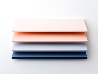 Poster - Abstract Layered Structure Visualization with Pastel Colors