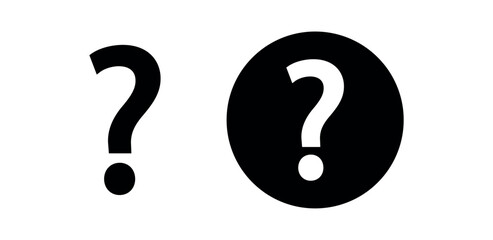 Aufkleber - question mark symbol. question mark icon. question mark sign for app, website. question png and vector illustration on transparent background