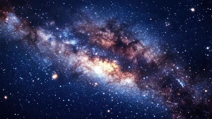 Wall Mural - a vast nebula against the black space of the universe.