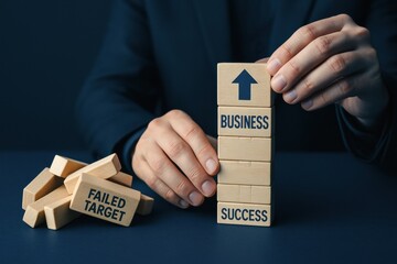 Poster - Building a successful business requires strategic decision making and focused effort to overcome risks and achieve growth