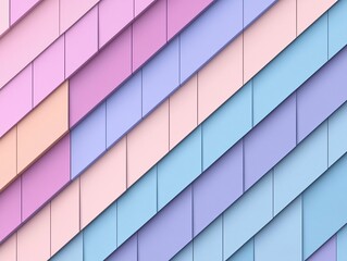 Poster - Abstract Pastel Geometric Pattern Background