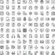 © Syed Shah G - Minimalist Black and White Icon Collection – Abstract Technology and UI Design Elements