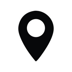 Poster - Map pointer pin icon vector for location and navigation design