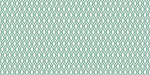 Poster - Vector green geometric pattern on white background.