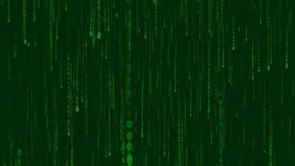 Green data stream background