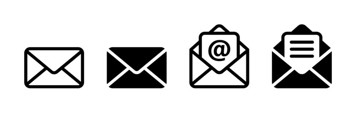 Poster - Mail icon set. Email icon vector. E-mail icon. Envelope icon vector illustration