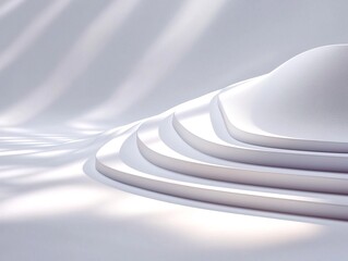Poster - Abstract Monotone Geometric Shapes with Soft Shadows
